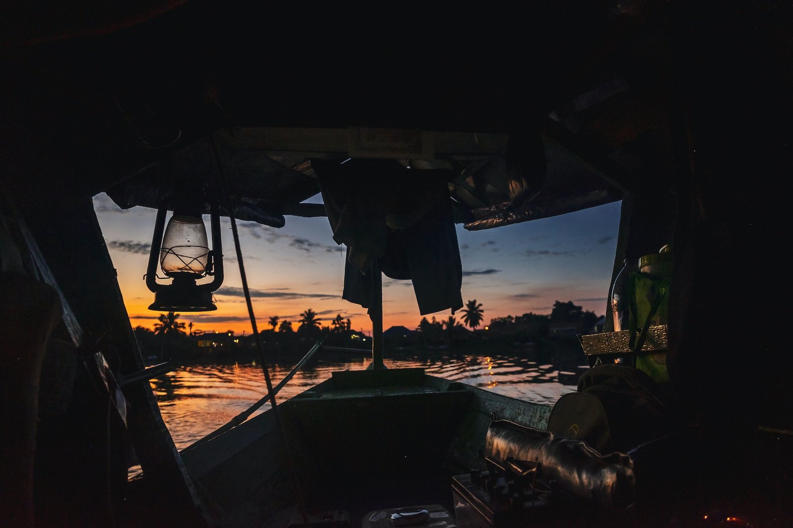 KUCHING / SARAWAK / MALAYSIA / JUNE 2014: Blue hours over the r
