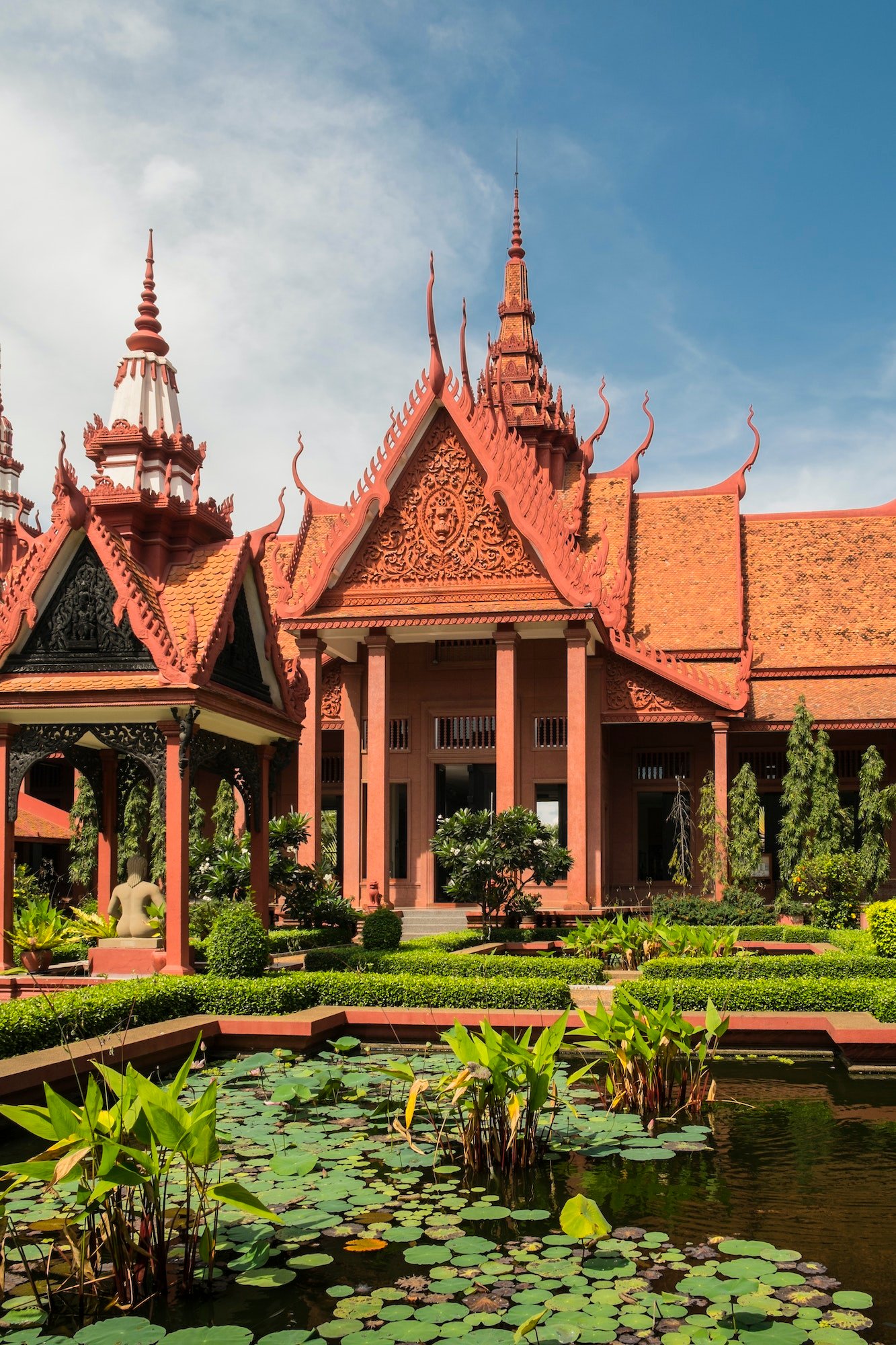 National Museum of Cambodia and courtyard, Phom Penh, Cambodia